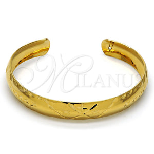 Aro Individual 5.229.002 Oro Laminado, Diseño de Flor, Diamantado, Tono Dorado (10 MM Thickness, One size fits all)