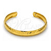 Aro Individual 5.229.002 Oro Laminado, Diseño de Flor, Diamantado, Tono Dorado (Grosor 10 MM, Talla Unica)
