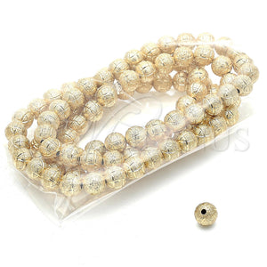 Bead 5.234.030.08.100 Oro Laminado, Diseño de Bola, Mate, Tono Dorado