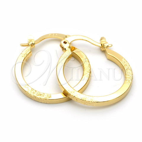 Argolla Pequeña 5.146.011 Oro Laminado, Mate, Tono Dorado