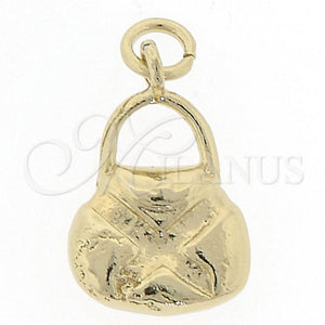 Dije Elegante 5.183.032 Oro Laminado, Diseño de Cartera, Diamantado, Tono Dorado