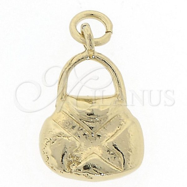 Dije Elegante 5.183.032 Oro Laminado, Diseño de Cartera, Diamantado, Tono Dorado