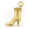 Dije Elegante 5.183.042 Oro Laminado, Diseño de Zapato, Pulido, Tono Dorado