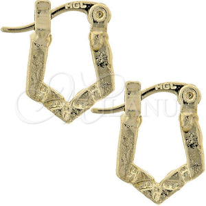 Argola de Niño 5.159.089 Oro Laminado, Diamantado, Tono Dorado