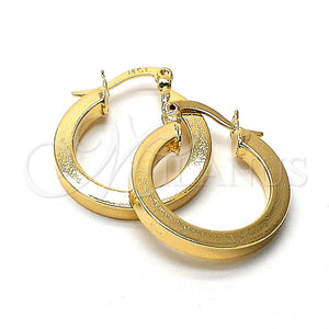 Argolla Pequeña 102.03 Oro Laminado, Mate, Tono Dorado