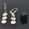 Arete Largo 02.63.2186 Oro Laminado, Pulido, Tres Tonos