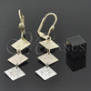Arete Largo 02.63.2189 Oro Laminado, Pulido, Tres Tonos