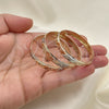 Docena de Aros 03.08.0088.01 Chapa de Oro, Diamantado, Tres Tonos (06 MM Thickness, Size 1 (1.50 Diameter))