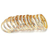 Docena de Aros 03.08.0088.01 Chapa de Oro, Diamantado, Tres Tonos (06 MM Thickness, Size 1 (1.50 Diameter))