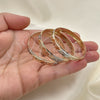 Docena de Aros 03.08.0088.02 Chapa de Oro, Diamantado, Tres Tonos (06 MM Thickness, Size 2 (1.75 Diameter))