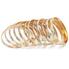 Docena de Aros 03.08.0088.04 Chapa de Oro, Diamantado, Tres Tonos (06 MM Thickness, Size 4 (2.25 Diameter))