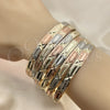 Docena de Aros 03.08.0088.06 Chapa de Oro, Diamantado, Tres Tonos (06 MM Thickness, Size 6 (2.75 Diameter))