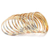 Docena de Aros 03.08.0088.07 Chapa de Oro, Diamantado, Tres Tonos (06 MM Thickness, Size 7 (3.00 Diameter))