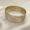 Docena de Aros 03.08.0088.07 Chapa de Oro, Diamantado, Tres Tonos (06 MM Thickness, Size 7 (3.00 Diameter))