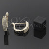 Argolla Huggie 02.162.0008 Oro Laminado, con Onix Negro Micro Pave, Pulido, Tono Dorado