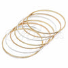 Aro Semanario 03.08.0117.05 Chapa de Oro, Diamantado, Tres Tonos (02 MM Thickness, Size 5 (2.50 Diameter))