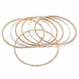 Aro Semanario 03.08.0117.05 Chapa de Oro, Diamantado, Tres Tonos (02 MM Thickness, Size 5 (2.50 Diameter))