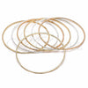 Aro Semanario 03.08.0117.05 Chapa de Oro, Diamantado, Tres Tonos (02 MM Thickness, Size 5 (2.50 Diameter))