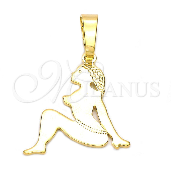 Dije Elegante 05.163.0011 Oro Laminado, Diamantado, Tono Dorado