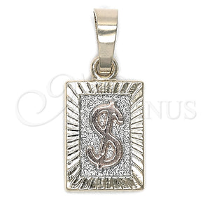 Dije Elegante 05.163.0042.1 Oro Laminado, Diseño de Dinero, Diamantado, Tres Tonos