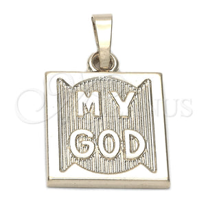 Dije Religioso 05.163.0044 Oro Laminado, Diamantado, Tono Dorado