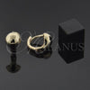Argolla Huggie 02.94.0041 Oro Laminado, Pulido, Tono Dorado