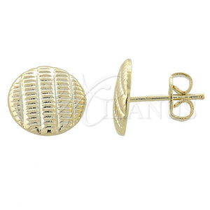 Arete Dormilona 02.165.0035 *PROMO* Oro Laminado, Diamantado, Tono Dorado