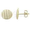Arete Dormilona 02.165.0035 *PROMO* Oro Laminado, Diamantado, Tono Dorado