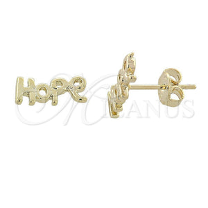 Arete Dormilona 02.94.0042 *PROMO* Oro Laminado, Pulido, Tono Dorado