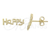 Arete Dormilona 02.94.0052 *PROMO* Oro Laminado, Pulido, Tono Dorado