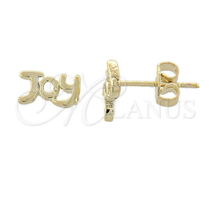Arete Dormilona 02.94.0055 *PROMO* Oro Laminado, Diamantado, Tono Dorado