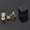 Arete Dormilona 02.94.0058 *PROMO* Oro Laminado, Diamantado, Tono Dorado