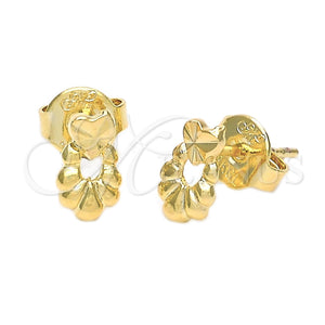 Arete Dormilona 02.94.0058 *PROMO* Oro Laminado, Diamantado, Tono Dorado