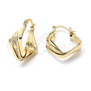 Argolla Pequeña 5.156.008.1 Oro Laminado, Diamantado, Tono Dorado