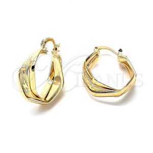 Argolla Pequeña 5.156.016.1 Oro Laminado, Diamantado, Tono Dorado