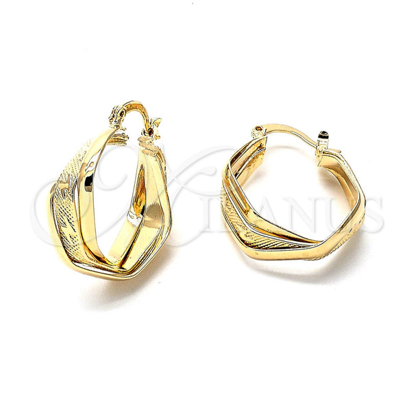 Argolla Pequeña 5.156.016.1 Oro Laminado, Diamantado, Tono Dorado