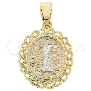 Dije Elegante 05.16.0165 Oro Laminado, Pulido, Dos Tonos
