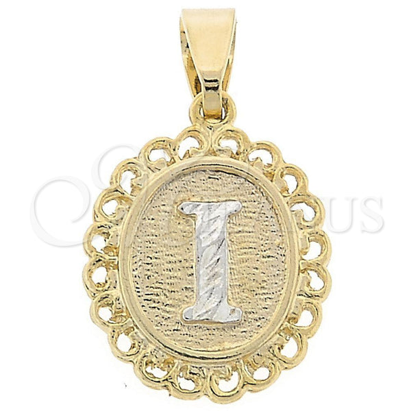 Dije Elegante 05.16.0165 Oro Laminado, Pulido, Dos Tonos