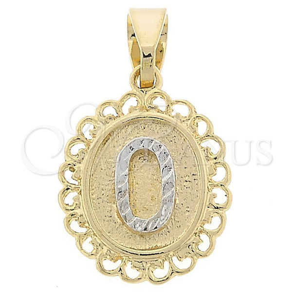 Dije Elegante 05.16.0170 Oro Laminado, Pulido, Dos Tonos