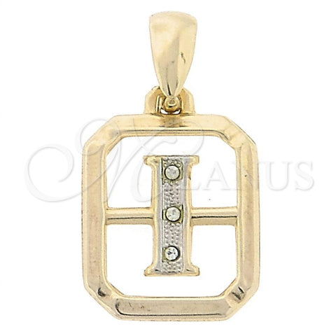 Dije Elegante 05.16.0177 Oro Laminado, Pulido, Dos Tonos