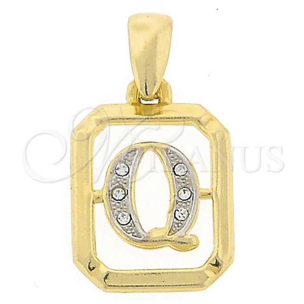 Dije Elegante 05.16.0178 Oro Laminado, Pulido, Dos Tonos
