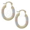 Argolla Mediana 5.143.003.1 Oro Laminado, Diamantado, Tres Tonos
