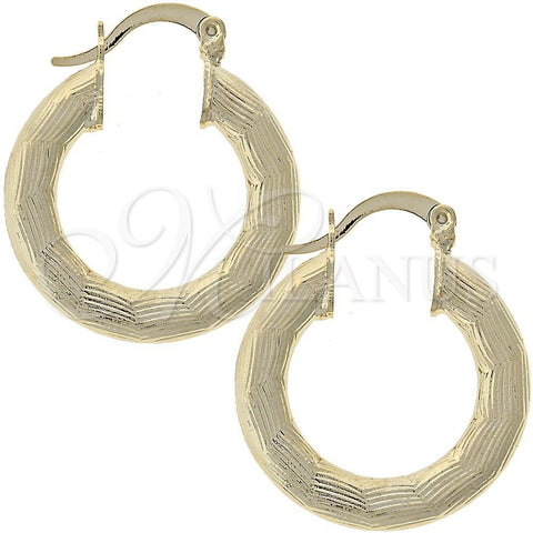 Argolla Pequeña 5.151.009.1 Oro Laminado, Diamantado, Tono Dorado