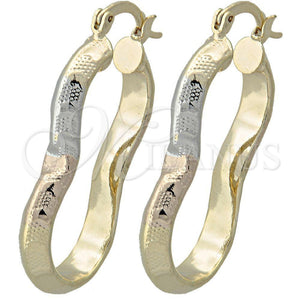 Argolla Mediana 5.149.022.1 Oro Laminado, Diamantado, Tres Tonos