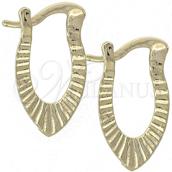 Argolla Pequeña 5.159.068.3 Oro Laminado, Diamantado, Tono Dorado