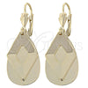 Arete Largo 02.63.2388 Oro Laminado, Pulido, Tono Dorado