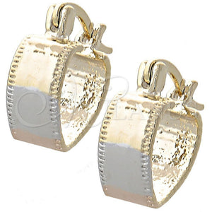 Argola de Niño 5.159.039.1 Oro Laminado, Diamantado, Tres Tonos