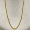 Gargantilla Basica 5.222.008.1.18 Oro Laminado, Diseño de Cubana, Pulido, Tono Dorado (0.60 Gauge, 02 MM Thickness, 18 Inches Length)