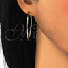 Argolla Mediana 02.156.0152.40 Oro Laminado, con Blanca Zirconia Cubica, Pulido, Tono Dorado