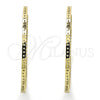 Argolla Mediana 02.156.0152.40 Oro Laminado, con Blanca Zirconia Cubica, Pulido, Tono Dorado